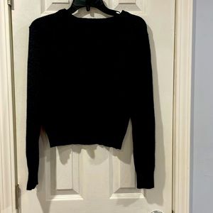 Preloved black forever 21 crop sweater in L